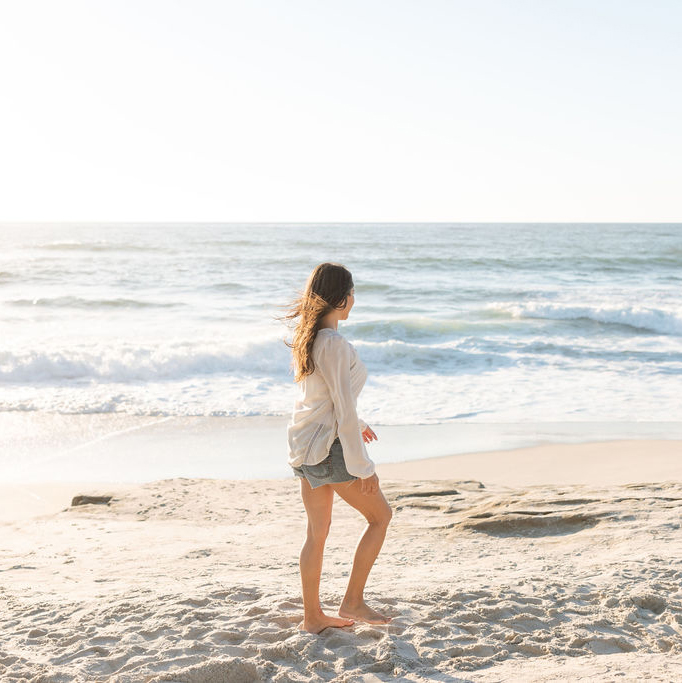 Josie on beach